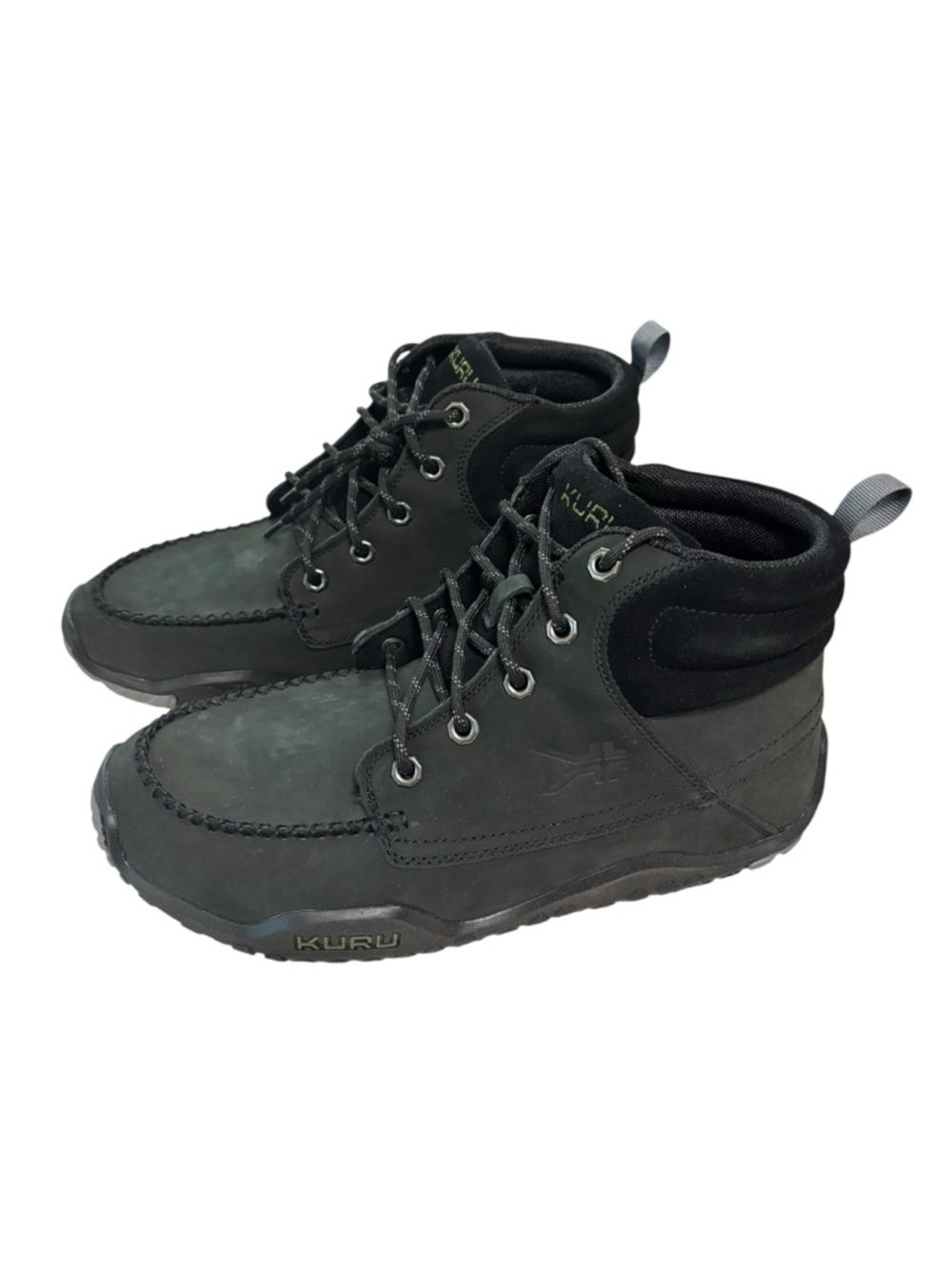 KURU Quest Boots Mens Size 10.5 Black Leather Ankle Hiking Trail Comfort Lace Up